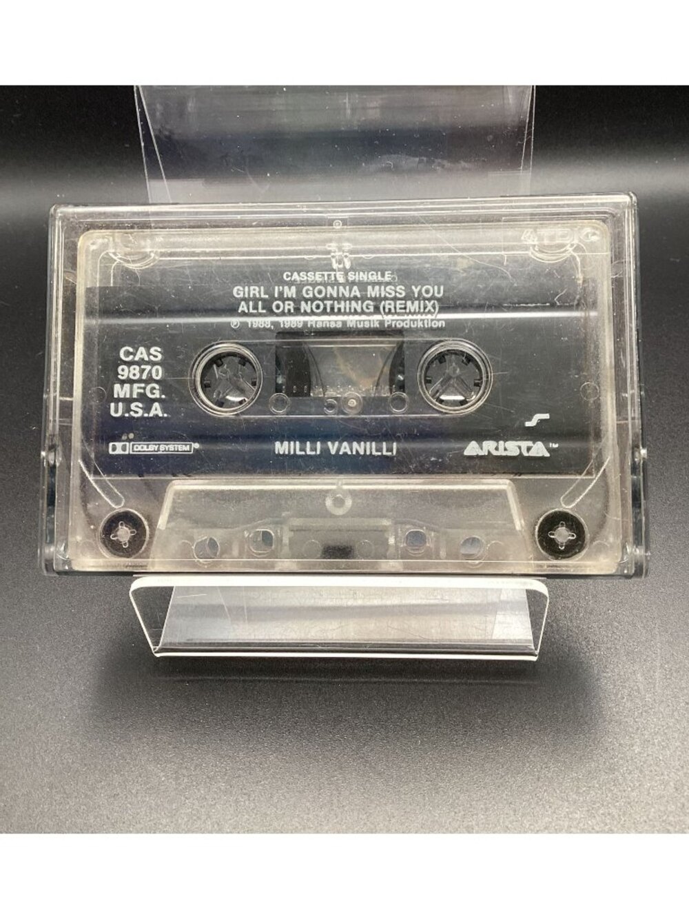 Milli Vanilli Girl You Know It's True/All Or Nothing (Remix)1988 Cassette Single
